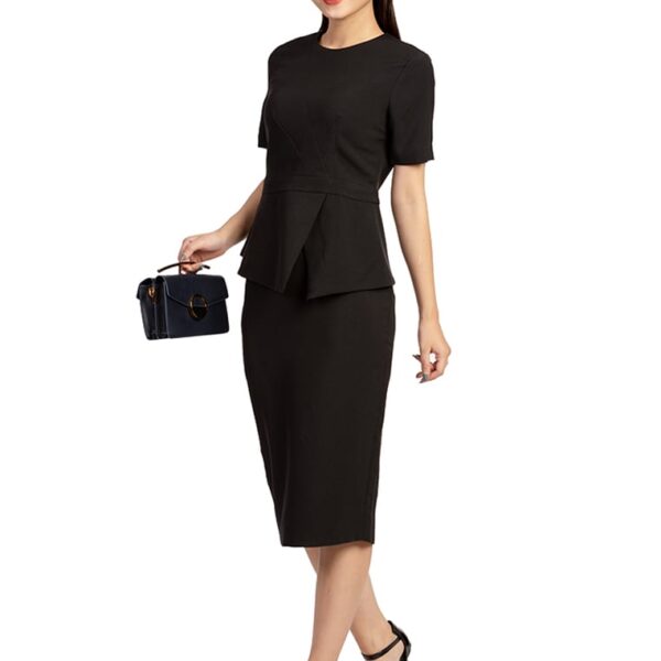 Bộ áo và chân váy nữ vạt chéo